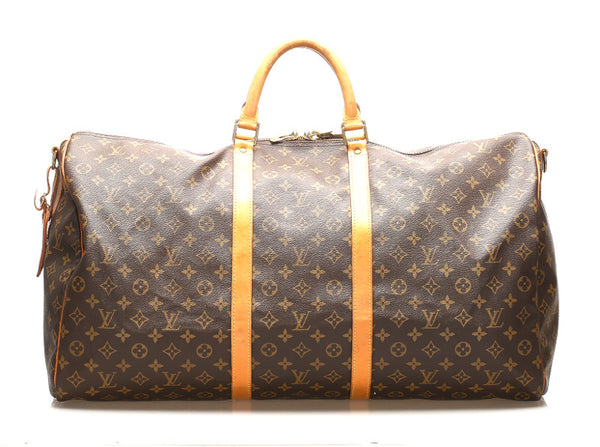 ルイ ヴィトン モノグラム キーポル バンドリエール60 M41412 ブラウン 茶 PVC ボストンバッグ レディース LOUIS VUITTON 中古
