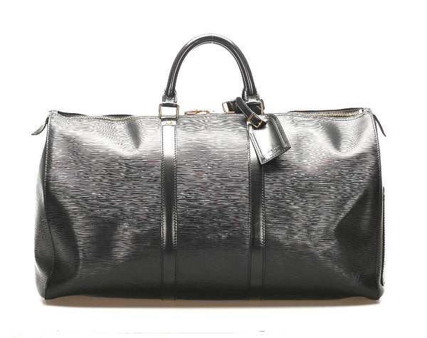 ルイ ヴィトン エピ キーポル50 M42962  ブラック 黒 レザー ボストンバッグ レディース LOUIS VUITTON 中古