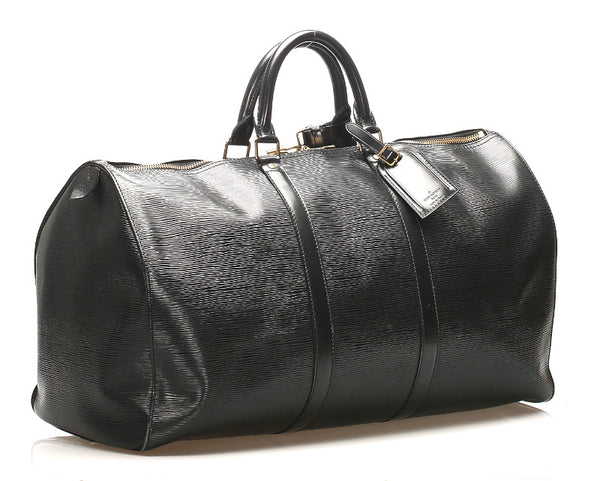 ルイ ヴィトン エピ キーポル50 M42962  ブラック 黒 レザー ボストンバッグ レディース LOUIS VUITTON 中古