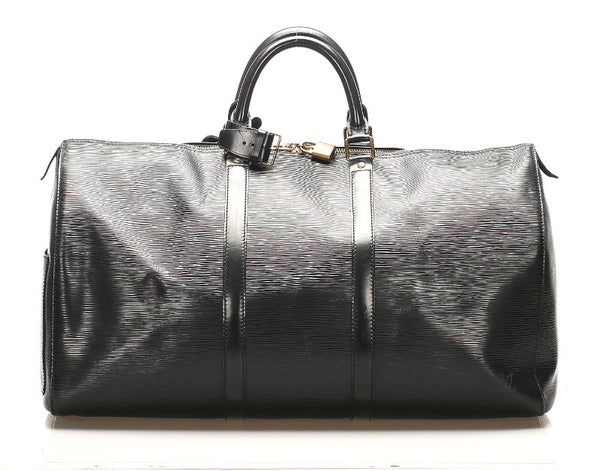 ルイ ヴィトン エピ キーポル50 M42962  ブラック 黒 レザー ボストンバッグ レディース LOUIS VUITTON 中古