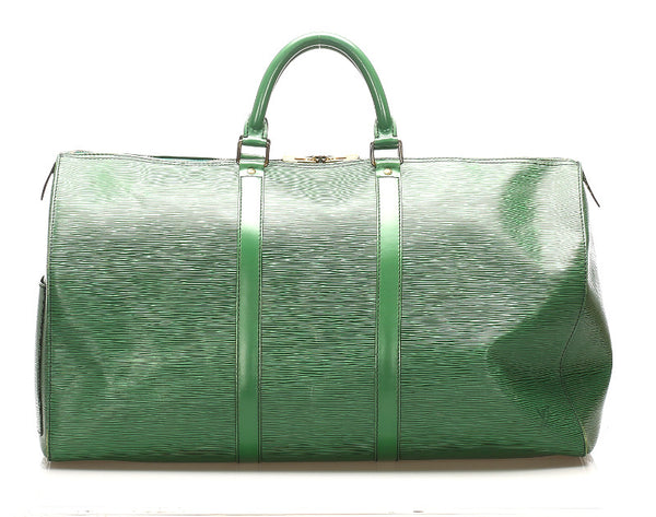 ルイ ヴィトン エピ キーポル50 M42964 グリーン 緑 レザー ボストンバッグ ユニセックス LOUIS VUITTON 中古