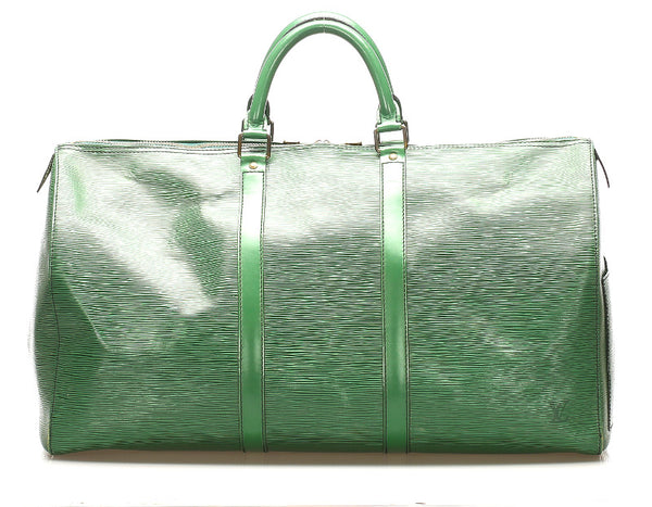 ルイ ヴィトン エピ キーポル50 M42964 グリーン 緑 レザー ボストンバッグ ユニセックス LOUIS VUITTON 中古