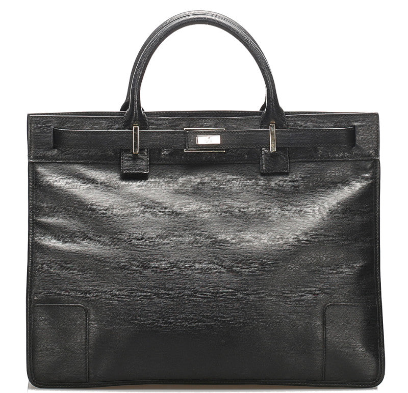 グッチ 002・1090 ブラック 黒 レザー ハンドバッグ レディース GUCCI 中古