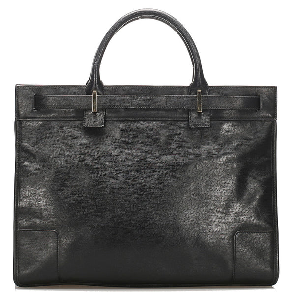 グッチ 002・1090 ブラック 黒 レザー ハンドバッグ レディース GUCCI 中古