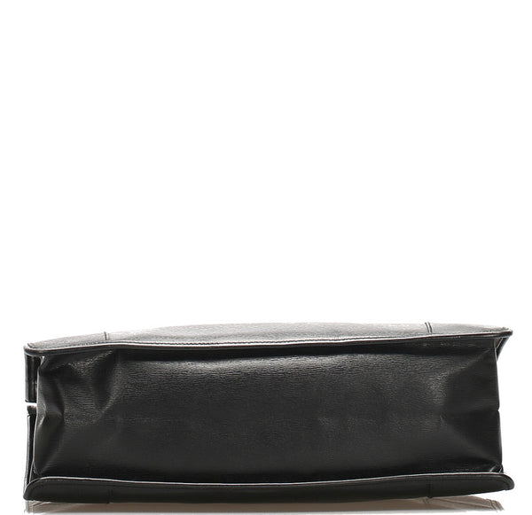 グッチ 002・1090 ブラック 黒 レザー ハンドバッグ レディース GUCCI 中古