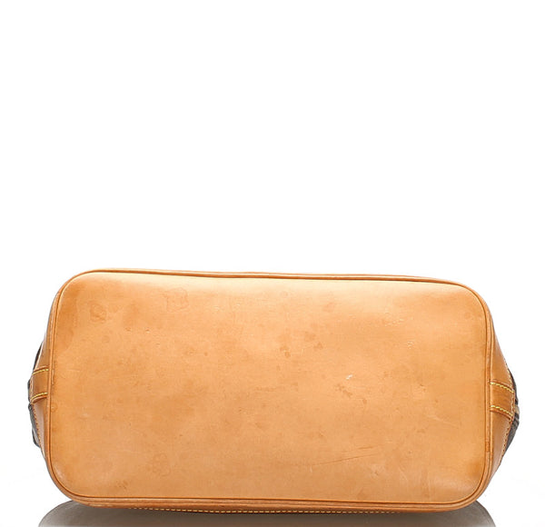 ルイ ヴィトン モノグラム アルマ M53150 ブラウン PVC レザー ハンドバッグ レディース LOUIS VUITTON 中古