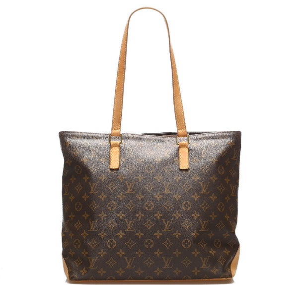 ルイ ヴィトン モノグラム カバメゾ M51151 ブラウン 茶 PVC レザー トートバッグ レディース LOUIS VUITTON 中古
