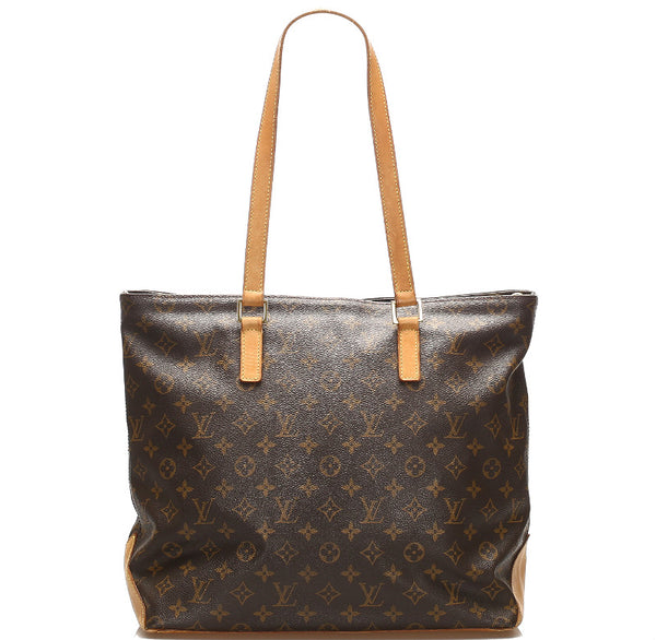 ルイ ヴィトン モノグラム カバメゾ M51151 ブラウン 茶 PVC レザー トートバッグ レディース LOUIS VUITTON 中古
