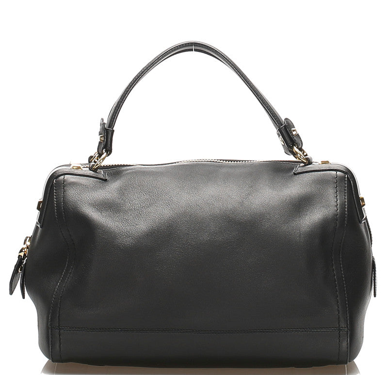 サルヴァトーレフェラガモ AU-21 / D321 ブラック 黒 レザー ハンドバッグ レディース Salvatore Ferragamo 中古