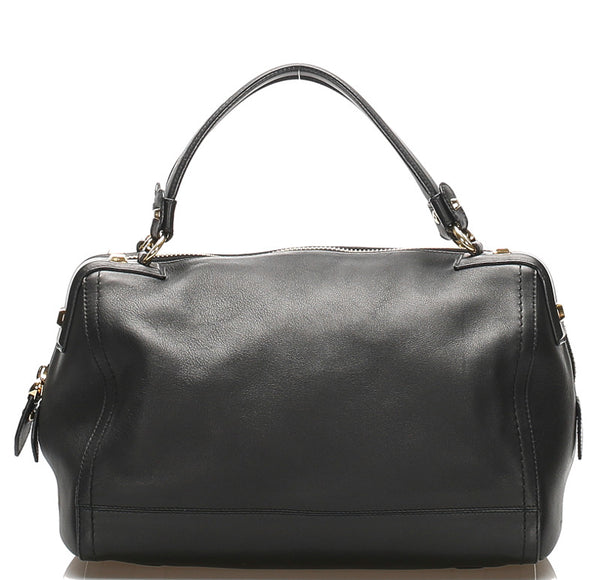 サルヴァトーレフェラガモ AU-21 / D321 ブラック 黒 レザー ハンドバッグ レディース Salvatore Ferragamo 中古