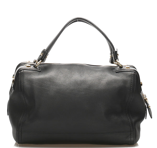 サルヴァトーレフェラガモ AU-21 / D321 ブラック 黒 レザー ハンドバッグ レディース Salvatore Ferragamo 中古