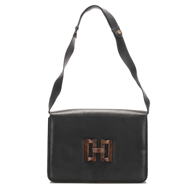 サルヴァトーレフェラガモ AQ21 7722 ブラック レザー 肩掛け ショルダーバッグ レディース Salvatore Ferragamo 中古