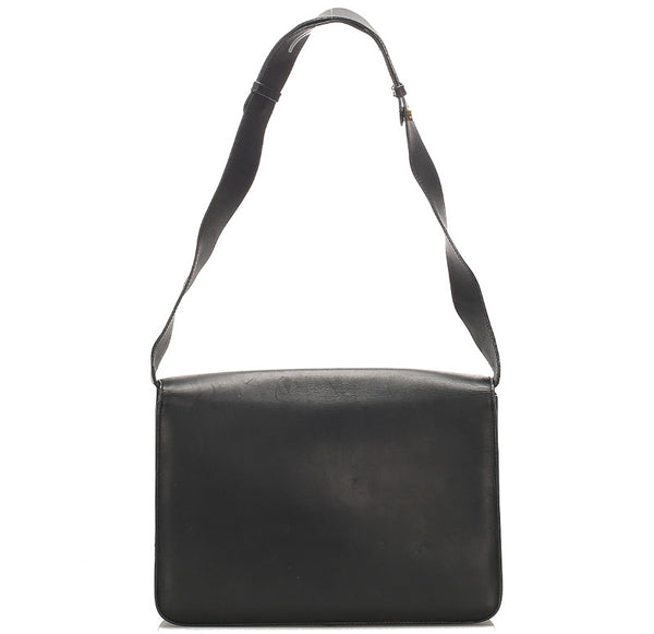 サルヴァトーレフェラガモ AQ21 7722 ブラック レザー 肩掛け ショルダーバッグ レディース Salvatore Ferragamo 中古