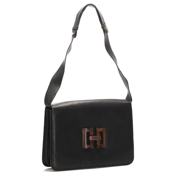 サルヴァトーレフェラガモ AQ21 7722 ブラック レザー 肩掛け ショルダーバッグ レディース Salvatore Ferragamo 中古