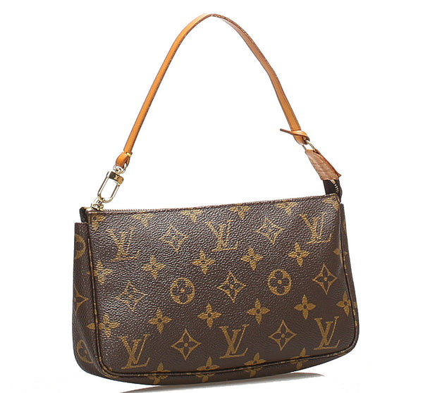 ルイ ヴィトン アクセソワール M51980 ブラウン 茶 PVC レザー ショルダーバッグ レディース LOUIS VUITTON 中古