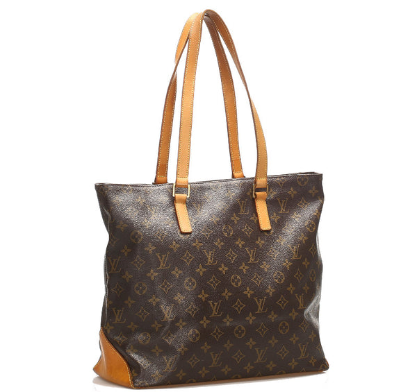 ルイ ヴィトン モノグラム カバメゾ M51151 ブラウン PVC レザー トートバッグ レディース LOUIS VUITTON 中古