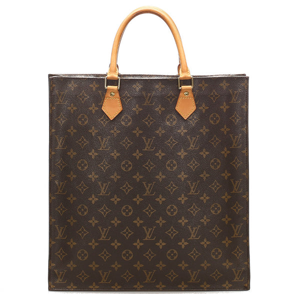 ルイ ヴィトン モノグラム サックプラ M51140 ブラウン 茶 PVC レザー ショルダーバッグ レディース LOUIS VUITTON 中古