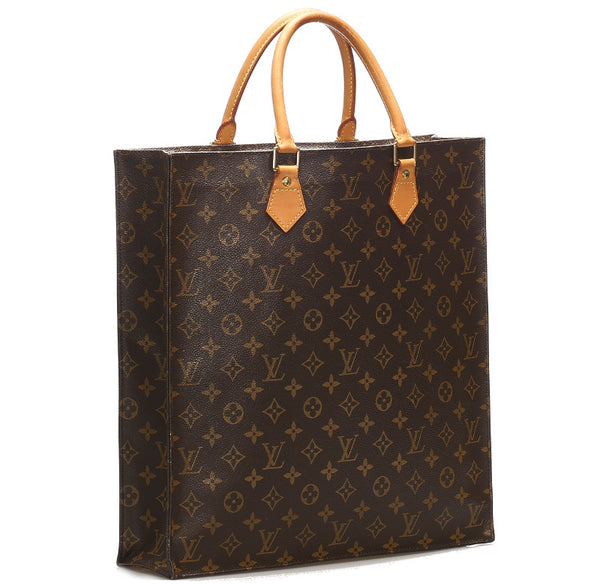 ルイ ヴィトン モノグラム サックプラ M51140 ブラウン 茶 PVC レザー ショルダーバッグ レディース LOUIS VUITTON 中古