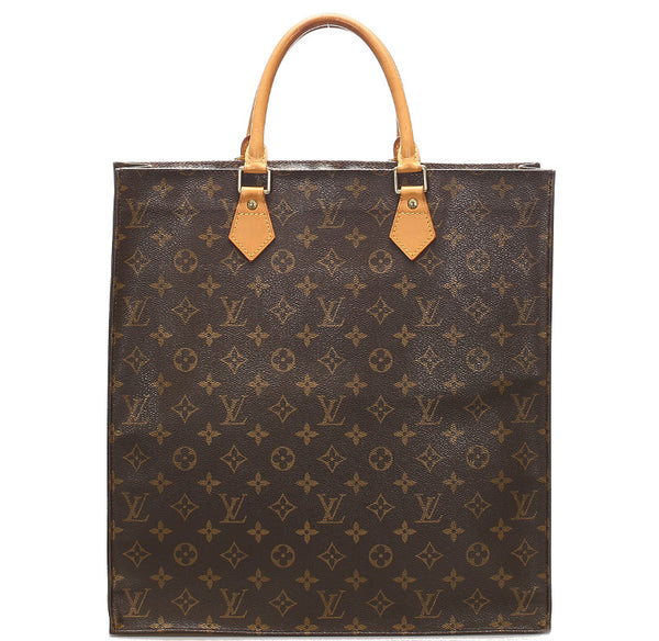 ルイ ヴィトン モノグラム サックプラ M51140 ブラウン 茶 PVC レザー ショルダーバッグ レディース LOUIS VUITTON 中古