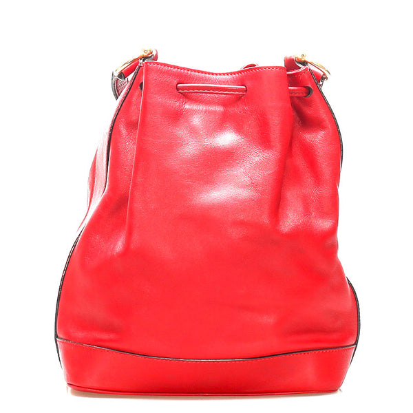 セリーヌ レッド レザー 肩掛け ショルダーバッグ レディース CELINE 中古