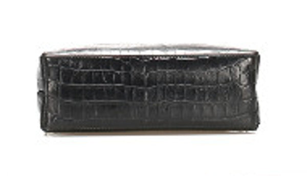 サルヴァトーレフェラガモ AQ-21 7755 ブラック レザー型押し ハンドバッグ レディース Salvatore Ferragamo 中古