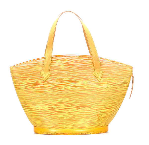 ルイ ヴィトン エピ サンジャック M52279 イエロー 黄 レザー ハンドバッグ レディース LOUIS VUITTON 中古