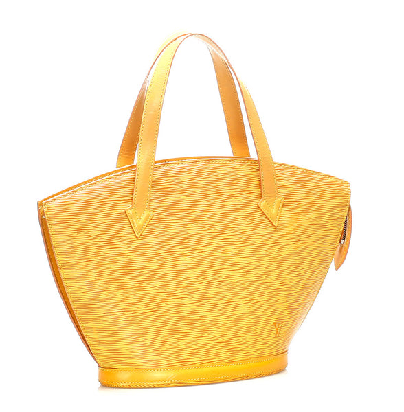 ルイ ヴィトン エピ サンジャック M52279 イエロー 黄 レザー ハンドバッグ レディース LOUIS VUITTON 中古