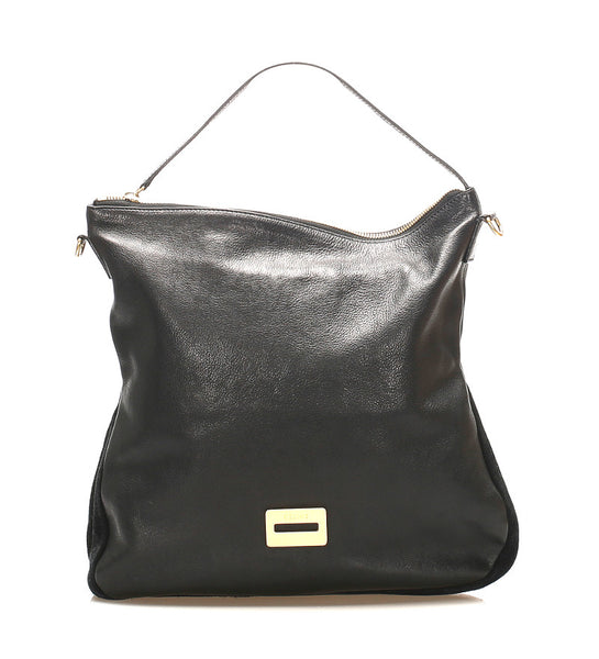 セリーヌ ブラック レザー ハンドバッグ レディース CELINE 中古