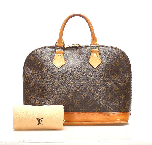 ルイ ヴィトン モノグラム アルマ Ｍ５１１３０ ブラウン PVC レザー ハンドバッグ レディース LOUIS VUITTON 【中古】