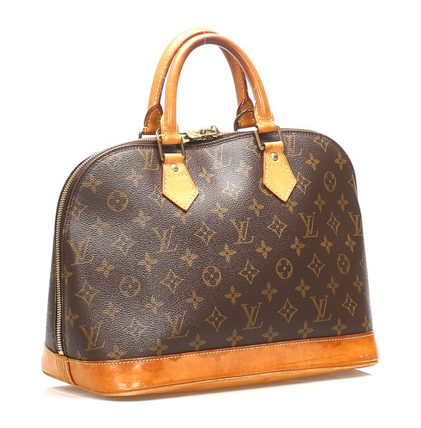 ルイ ヴィトン モノグラム アルマ Ｍ５１１３０ ブラウン PVC レザー ハンドバッグ レディース LOUIS VUITTON 【中古】
