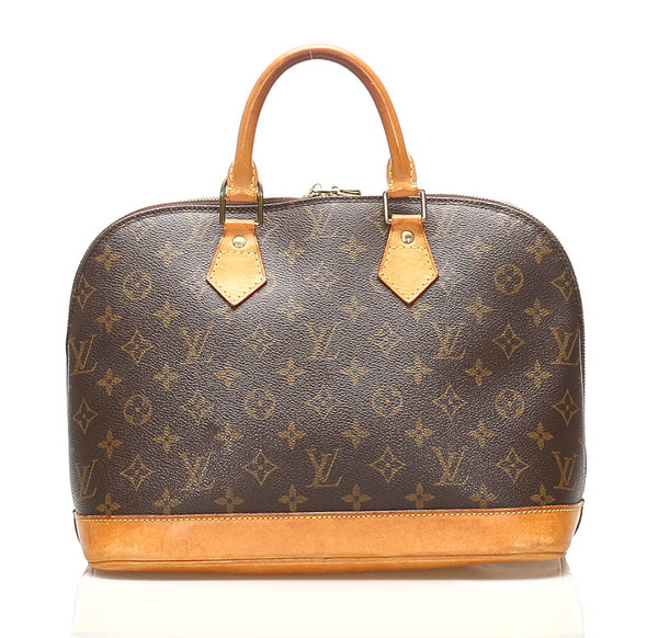 ルイ ヴィトン モノグラム アルマ Ｍ５１１３０ ブラウン PVC レザー ハンドバッグ レディース LOUIS VUITTON 【中古】