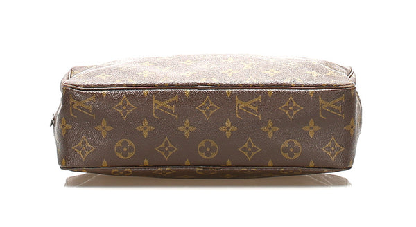 ルイ ヴィトン モノグラム トゥルーストワレット Ｍ47524 ブラウン 茶 PVC ポーチ レディース LOUIS VUITTON 中古