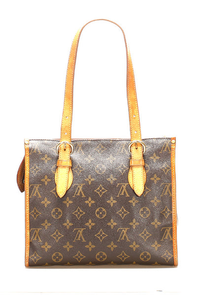 ルイ ヴィトン モノグラム ポパンクール オ M40007  ブラウン 茶 PVC レザー トートバッグ レディース LOUIS VUITTON 中古