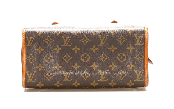 ルイ ヴィトン モノグラム ポパンクール オ M40007  ブラウン 茶 PVC レザー トートバッグ レディース LOUIS VUITTON 中古