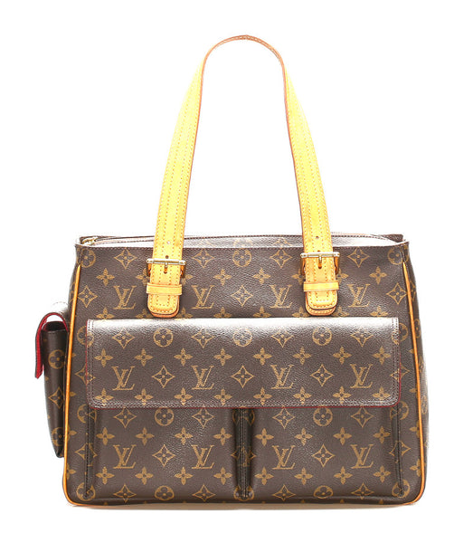 ルイ ヴィトン モノグラム ミュルティプリシテ M51162 ブラウン 茶 PVC レザー トートバッグ レディース LOUIS VUITTON 中古