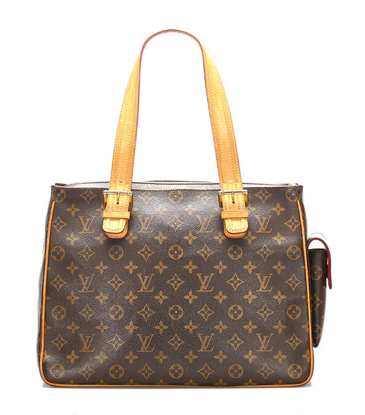 ルイ ヴィトン モノグラム ミュルティプリシテ M51162 ブラウン 茶 PVC レザー トートバッグ レディース LOUIS VUITTON 中古