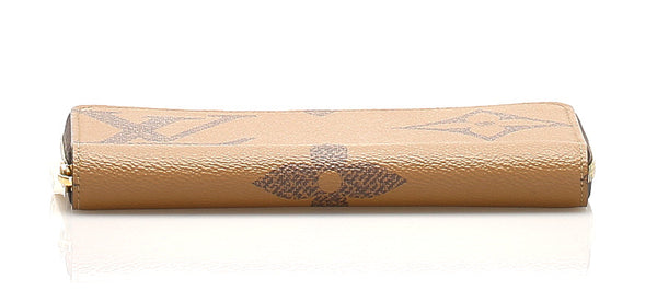ルイ ヴィトン モノグラム ジャイアント リバース  M69353 ブラウン 茶 PVC レザー 長財布 ユニセックス LOUIS VUITTON 中古