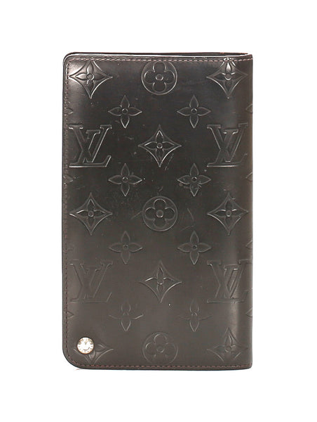 ルイ ヴィトン モノグラム グラセ  ホイスト M66450 ブラウン レザー 二つ折り財布 ユニセックス LOUIS VUITTON 中古