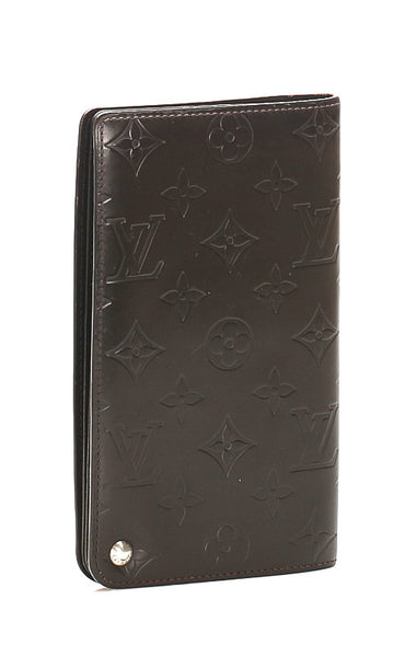 ルイ ヴィトン モノグラム グラセ  ホイスト M66450 ブラウン レザー 二つ折り財布 ユニセックス LOUIS VUITTON 中古