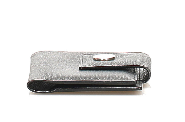 ブルガリ ブラック レザー カードケース メンズ BVLGARI 中古