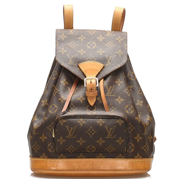 ルイ ヴィトン モノグラム モンスリMM M51136  ブラウン 茶 PVC レザー リュック・デイパック レディース LOUIS VUITTON 中古