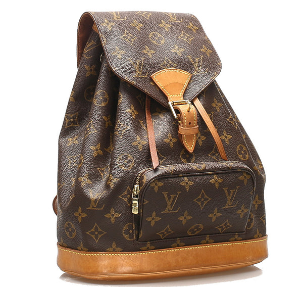 ルイ ヴィトン モノグラム モンスリMM M51136  ブラウン 茶 PVC レザー リュック・デイパック レディース LOUIS VUITTON 中古