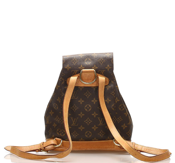 ルイ ヴィトン モノグラム モンスリMM M51136  ブラウン 茶 PVC レザー リュック・デイパック レディース LOUIS VUITTON 中古