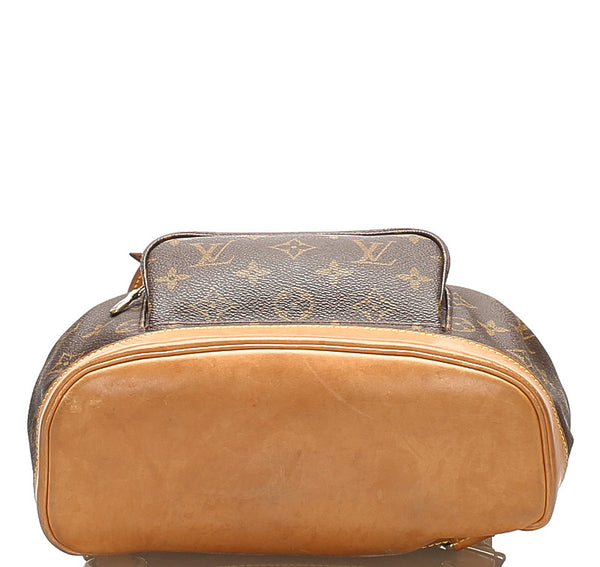 ルイ ヴィトン モノグラム モンスリMM M51136  ブラウン 茶 PVC レザー リュック・デイパック レディース LOUIS VUITTON 中古