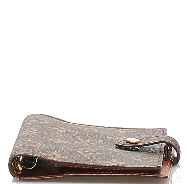 ルイ ヴィトン モノグラム アジェンダPM R20005 ブラウン 茶 PVC レザー 手帳カバー ユニセックス LOUIS VUITTON 中古
