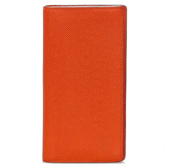 ルイ ヴィトン タイガ ポルトフォイユ  ブラザ M32839 オレンジ レザー 長財布 メンズ LOUIS VUITTON 中古
