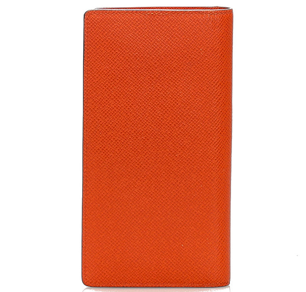 ルイ ヴィトン タイガ ポルトフォイユ  ブラザ M32839 オレンジ レザー 長財布 メンズ LOUIS VUITTON 中古