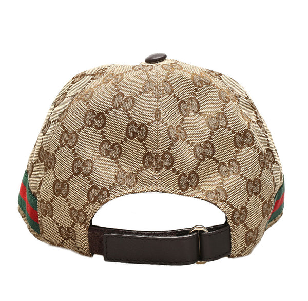 グッチ GGキャンバス 200035 ベージュ キャンバス キャップ レディース GUCCI 中古
