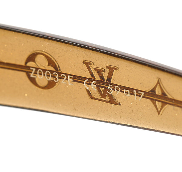 ルイ ヴィトン モノグラム オプセシオン ロン Z0032E ブラウン 茶 プラスチック サングラス ユニセックス LOUIS VUITTON 中古