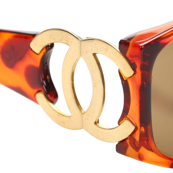 シャネル ココマーク ブラウン 茶 プラスチック サングラス レディース CHANEL 中古